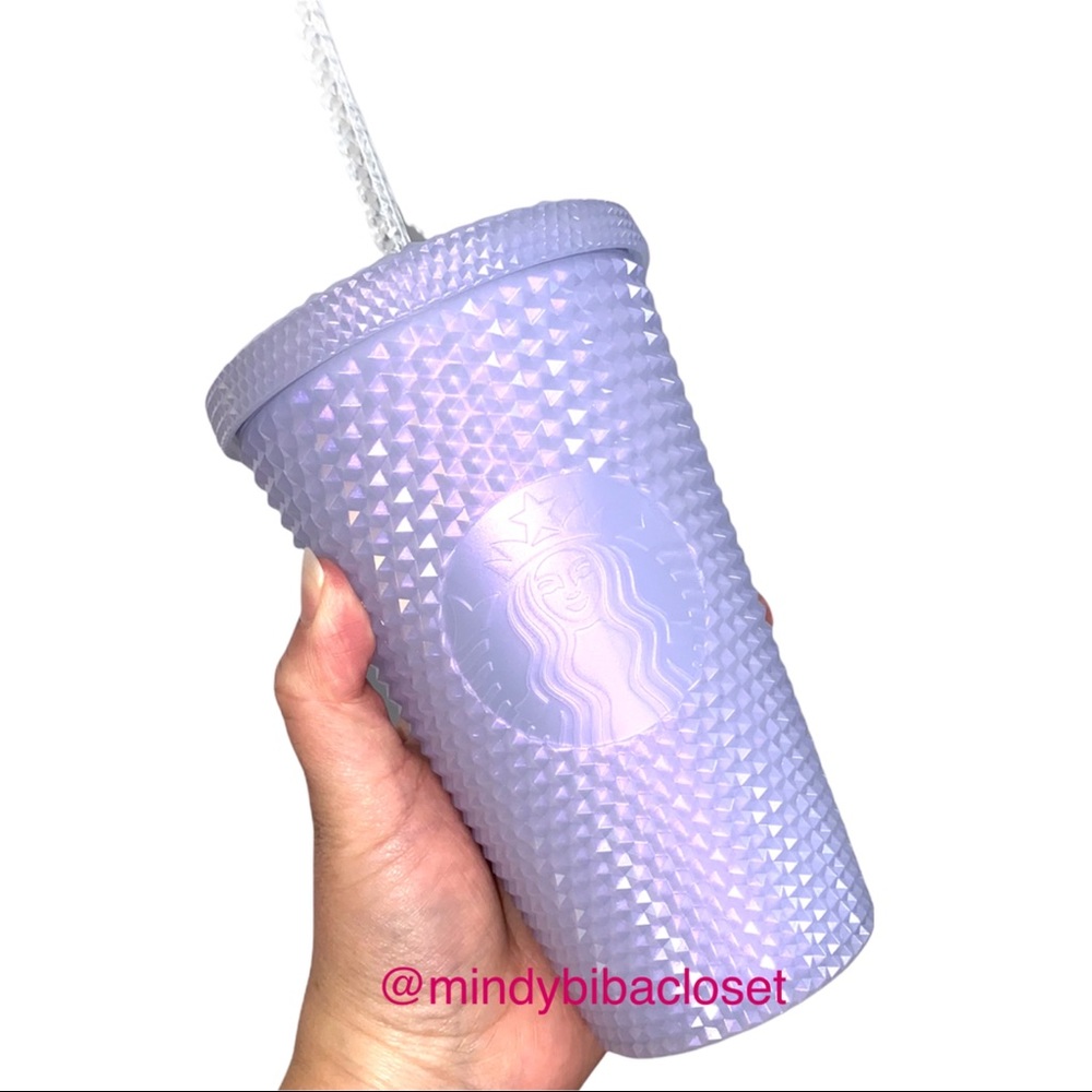 Starbucks Winter Holiday 2021 Icey White studded bling 16 oz grande tumbler cup - Picture 5 of 6